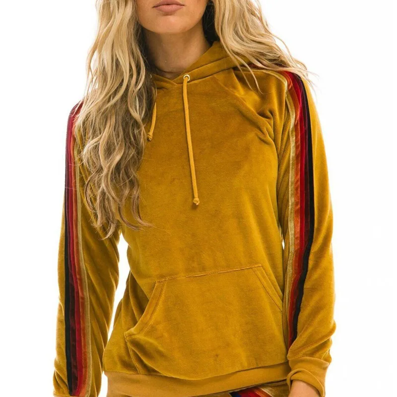 

YICIYA 2021 Spring Women's Long Sleeve Printed Hooded Loose Long Sleeve Crop Top Female Velor Outfits Sweatshirt Women Oversized