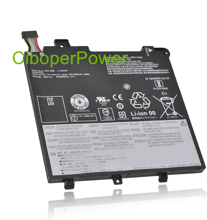 Оригинальное качество для ноутбука 29Wh L17L2PB1 L17L2PB4 L17M2PB1 L17C2PB1 V330 14IKB|Аккумуляторы