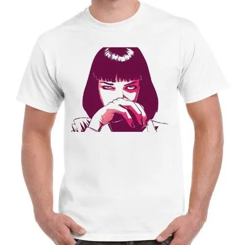 Миа Уоллес целлюлозно художественная футболка в стиле ретро Тарантино 32|Мужские