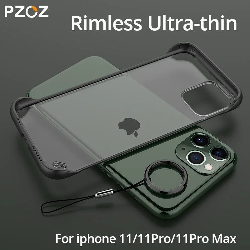 PZOZ For Apple iPhone 11 Pro Max X Xr Protection Case Xs Max 7 Case 8 6S Plus Rimless Luxury Case Ultra Thin Back Cover For iPhone7 iPhone8 iPhonex iPhone11 Smart Phone 5.8 6.1 6.5 Inch Protective Case Accessories