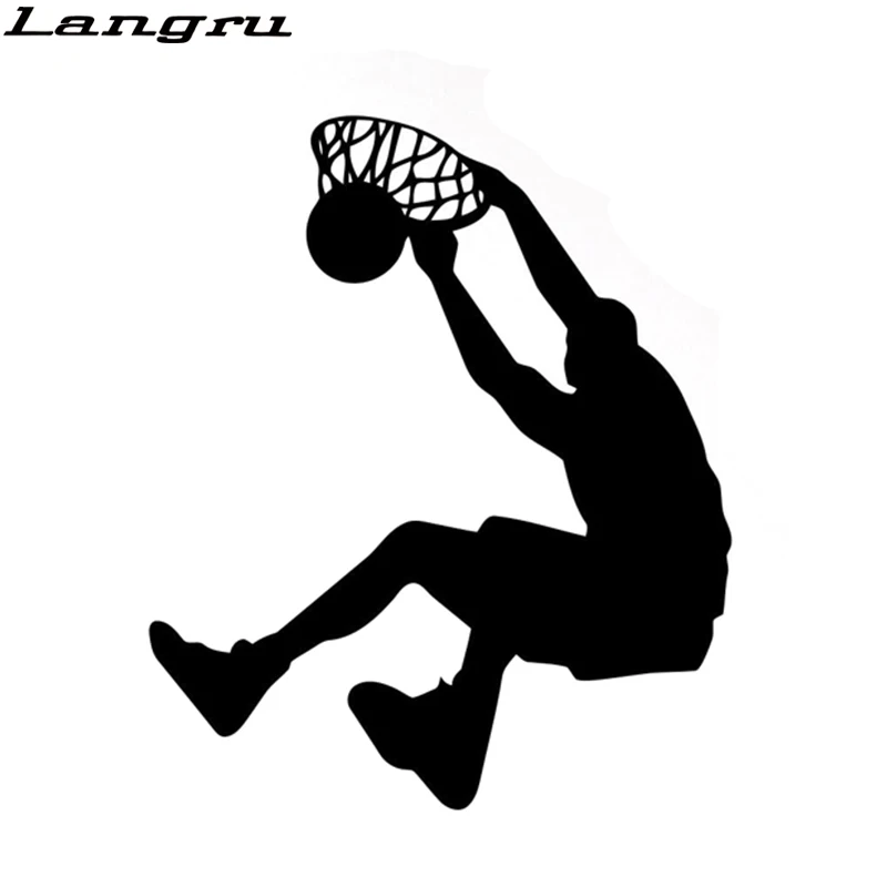 Виниловая наклейка Langru 13 см * 15 5 для баскетбола Slam Dunk Sport персонализированная