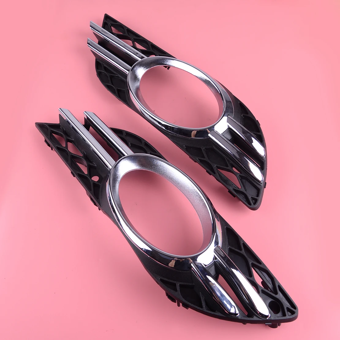 

DWCX 1Pair Car Front Fog Light Grill Cover Trim 2118850822 2118850922 A2118851174 A2118851274 Fit for Mercedes Benz E-CLASS W211