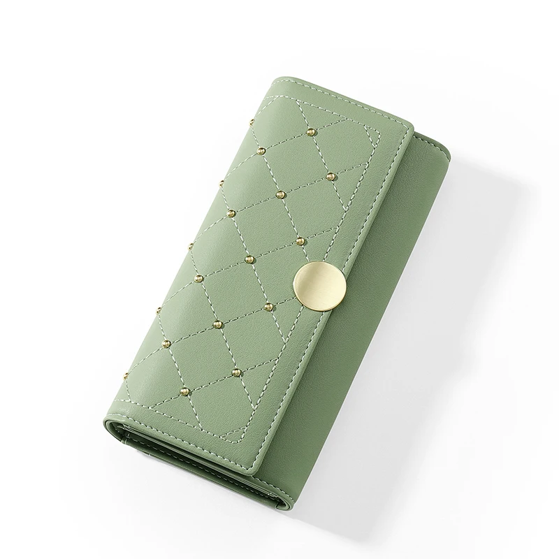 

fashion long women wallet luxury id card wallet leather zipper coin wallet female phone wallet black money bag laides purse gift