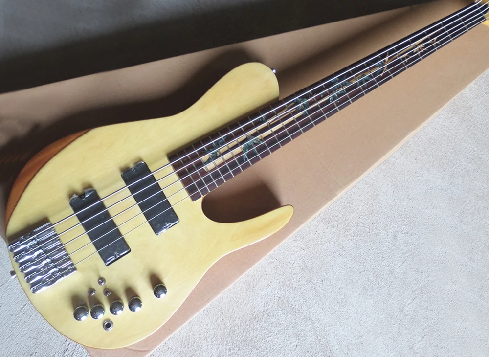 5-струнная красная грифельная гитара с инкрустацией доска из розового дерева