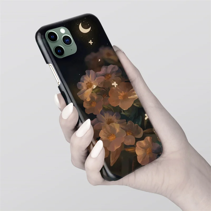 

Soft TPU Back Protective Cover Phone Case For iPhone 11 12 XS XR X 7 8 6S 6 Plus Pro MAX SE 2020 Flower Painting Cartoon Cases