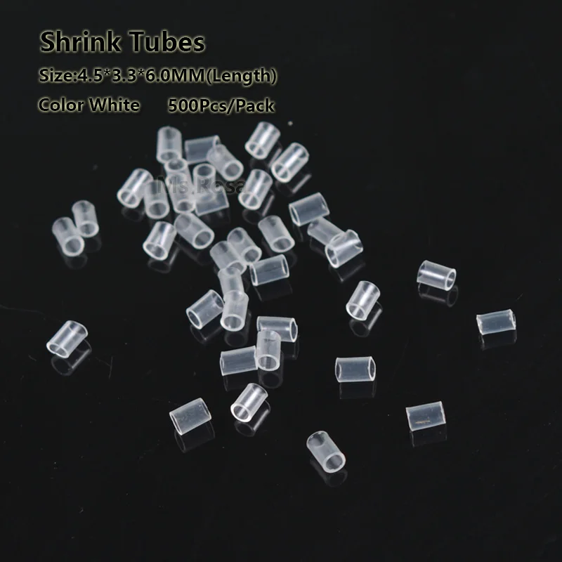 

Оптовая продажа, 500 шт./пакет, прозрачные соединительные звенья для удлинения волос