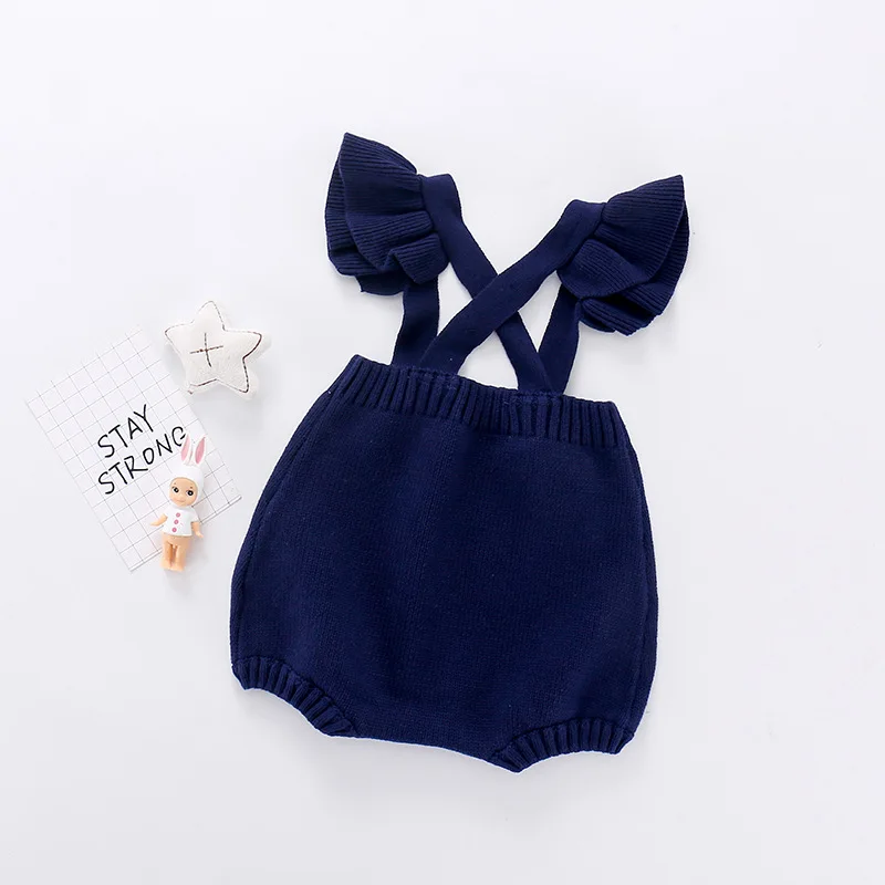 

2020 Autumn Knitted Baby Clothes Winter Newborn Baby Girls Romper Jumpsuits New Born Girl Romper Cotton Baby Sweater Romper