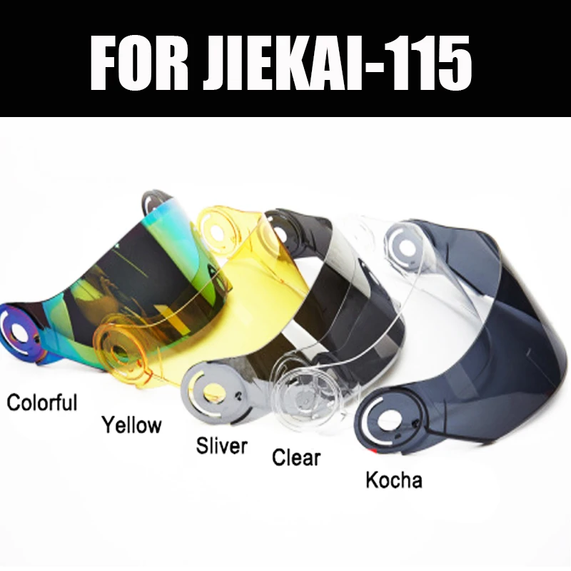 

JIEKAI 115 шлем стильный цветной гоночный откидной мотоциклетный шлем козырек-цветной серебристый желтый прозрачный серебристый Коча