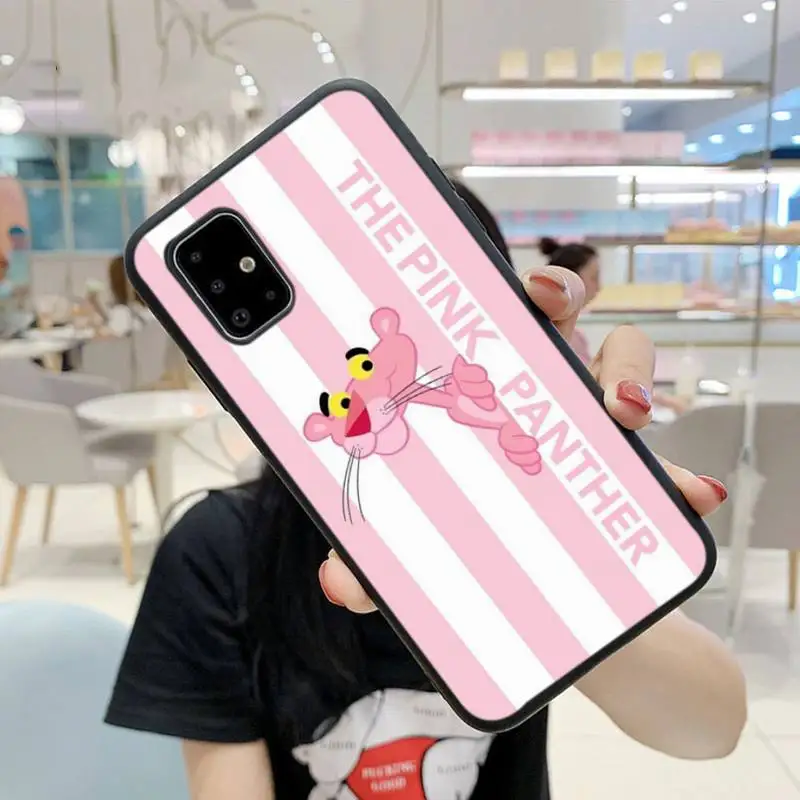 

ZFGHSHYQ Cartoons Pink Panther Phone Case For Samsung S9 10 20Plus Note 7 8 9 10 10plus Pro J8 M30 31