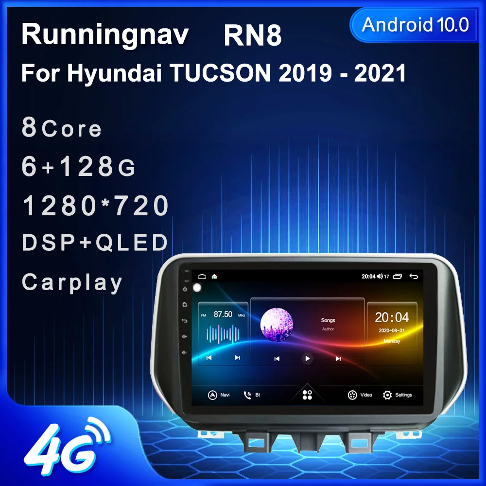 4G LTE Android 10 1 для HYUNDAI TUCSON IX35 2019 2020 мультимедийный стерео автомобильный DVD плеер