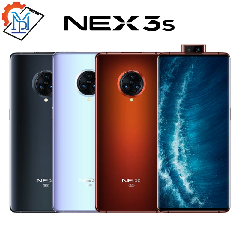 Original vivo Nex 3S Mobile Phone 6.89 inch Unbounded Waterfall Screen 12GB+256GB Snapdragon 865 Camera 64.0MP NFC Smartphone | Мобильные