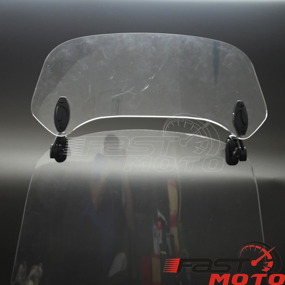 Прозрачный удлинитель для мотоцикла регулируемый ветровой экран спойлер на
