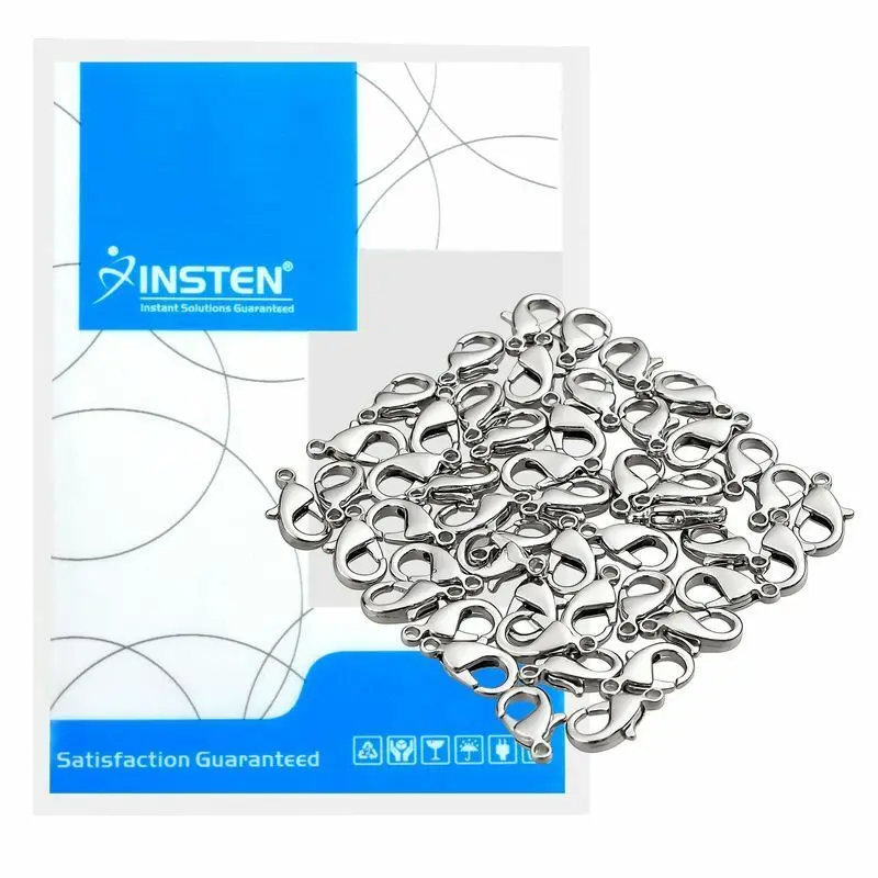 

100 X Silver Plated Lobster Clasps Claw Jewelry Fastener Hook 12mm
