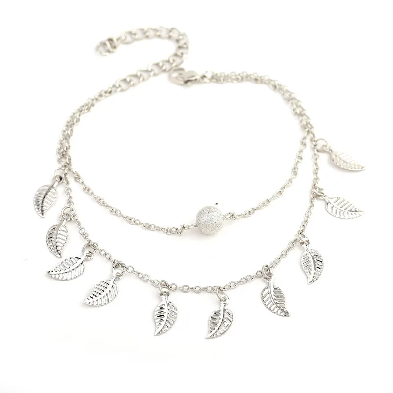 Новый винтажный браслет ювелирные изделия для ног золотой серебряный ножной