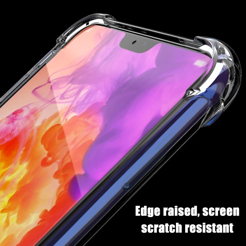 Мягкий ТПУ чехол для huawei P30 P20 Pro P10 Lite противоударный прозрачный силиконовый P Smart