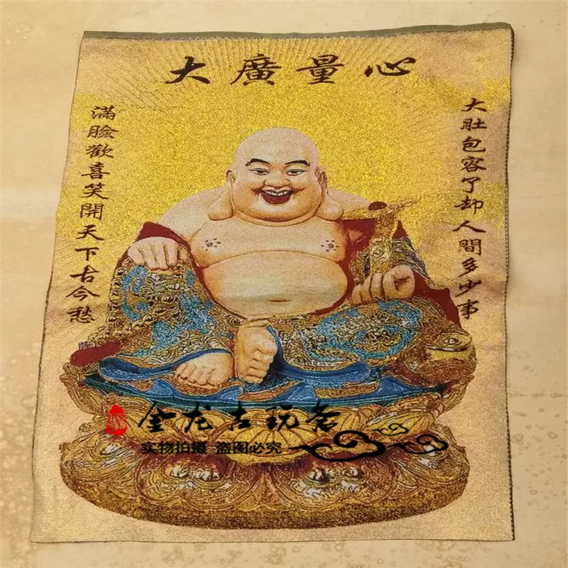 China Old Tibet Silk Thangka Like Hanging Painting Fengshui Buddha In Maitreya Portrait | Дом и сад
