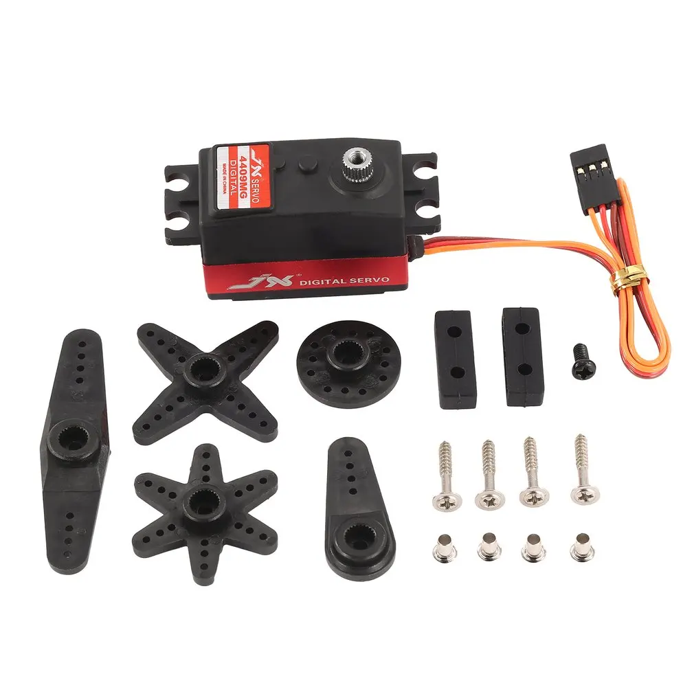 

PDI-4409MG Metal Gear Digital Servo 4.8-6V 9.2kg Large Torque 0.11 sec/60° With Aluminum Case For 1/8 RC Car Model Airplane