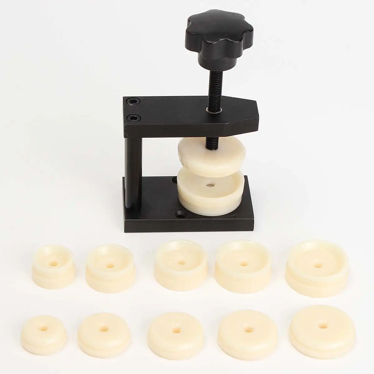 

24-42mm 12 Dies Watch Case Press Dies Watch Crystal Front Back Case Cover Screw Press Presser Close Watchmakers Repair Kit Tools