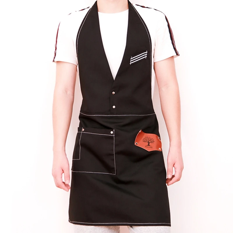 

Gentleman Apron Korean fashion tea shop coffee shop men and women overalls