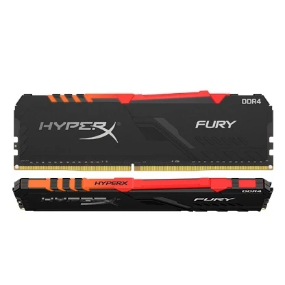 Модуль памяти Kingston 16Гб 2400MHz DDR4 CL15 DIMM (Kit of 2) 1Rx8 HyperX FURY RGB | Компьютеры и офис