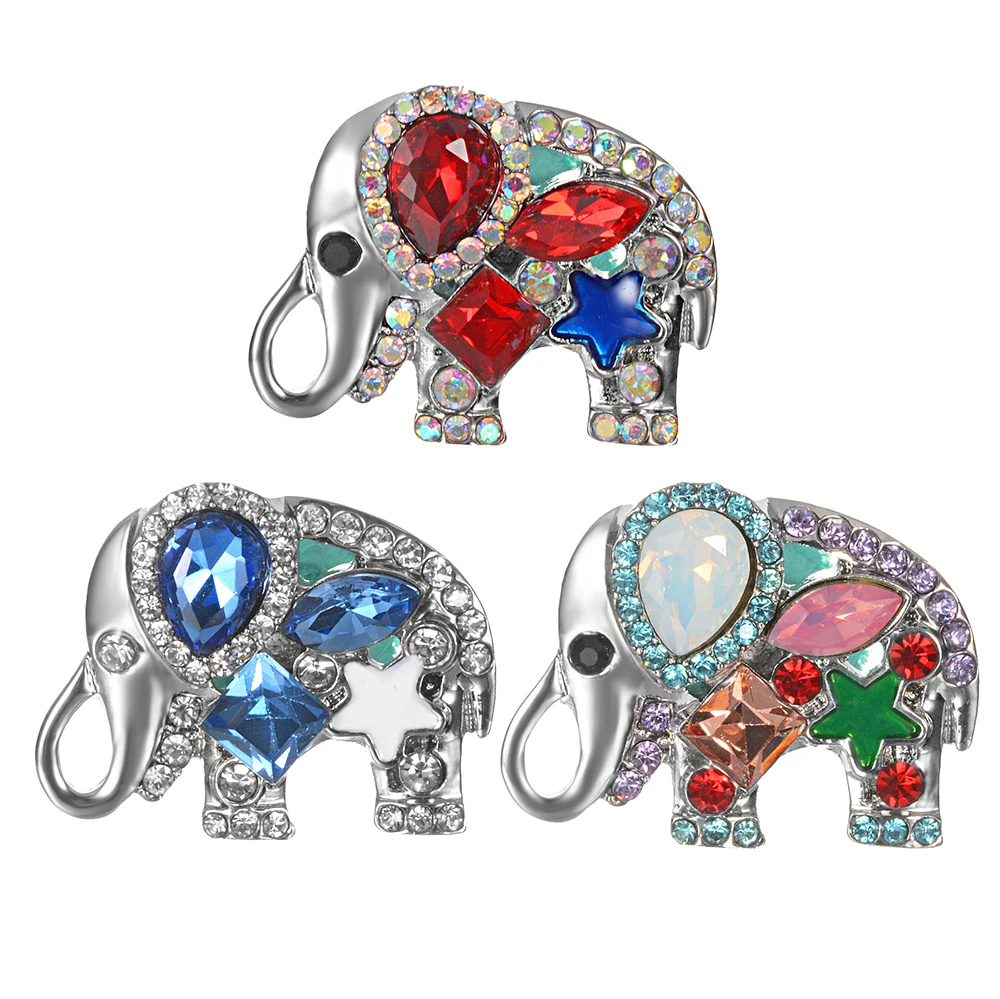 

10 шт./лот Оптовая Продажа Слон металлические кнопки, 18 мм Имбирное печенье кнопки s Подходит чехол для телефона на руку браслеты VN-2070 * 10