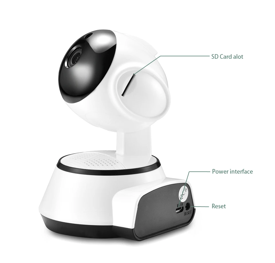 

Baby Monitor 1080P Mini Pan/Tilt Camera Auto Tracking Two Way Audio Motion Detection Remote Access