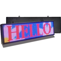 ph10mm led sign 26x8 inch led scrolling message display rgb full color digital message display board programmable by wifi