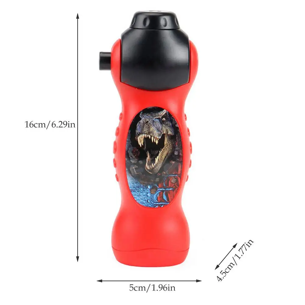 

Kids Projection Lamp Convenient Electronic Flashlight 24 Pattern Early Education Slides Holding Projector Luminous Dinosaur Toys