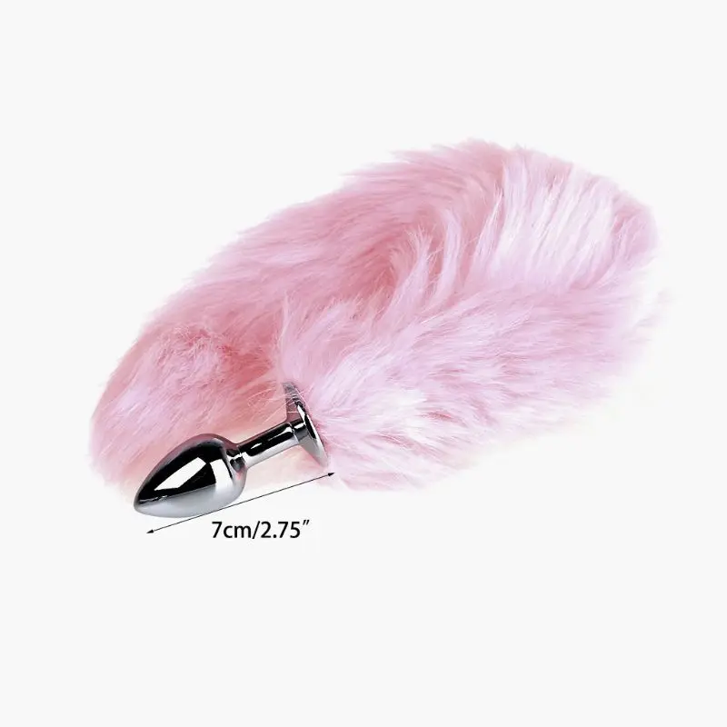 35 см Романтический продукт для взрослых любви розовый лисий хвост Анальная