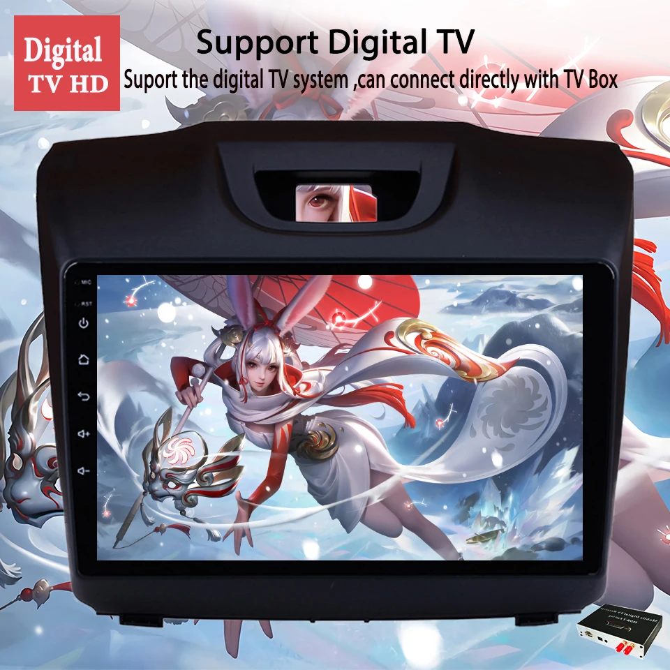 4g lte android 10 with 6g ram 128g for isuzu d max s10 2015 2016 2017 2018 multimedia stereo car dvd player navigation gps radio free global shipping