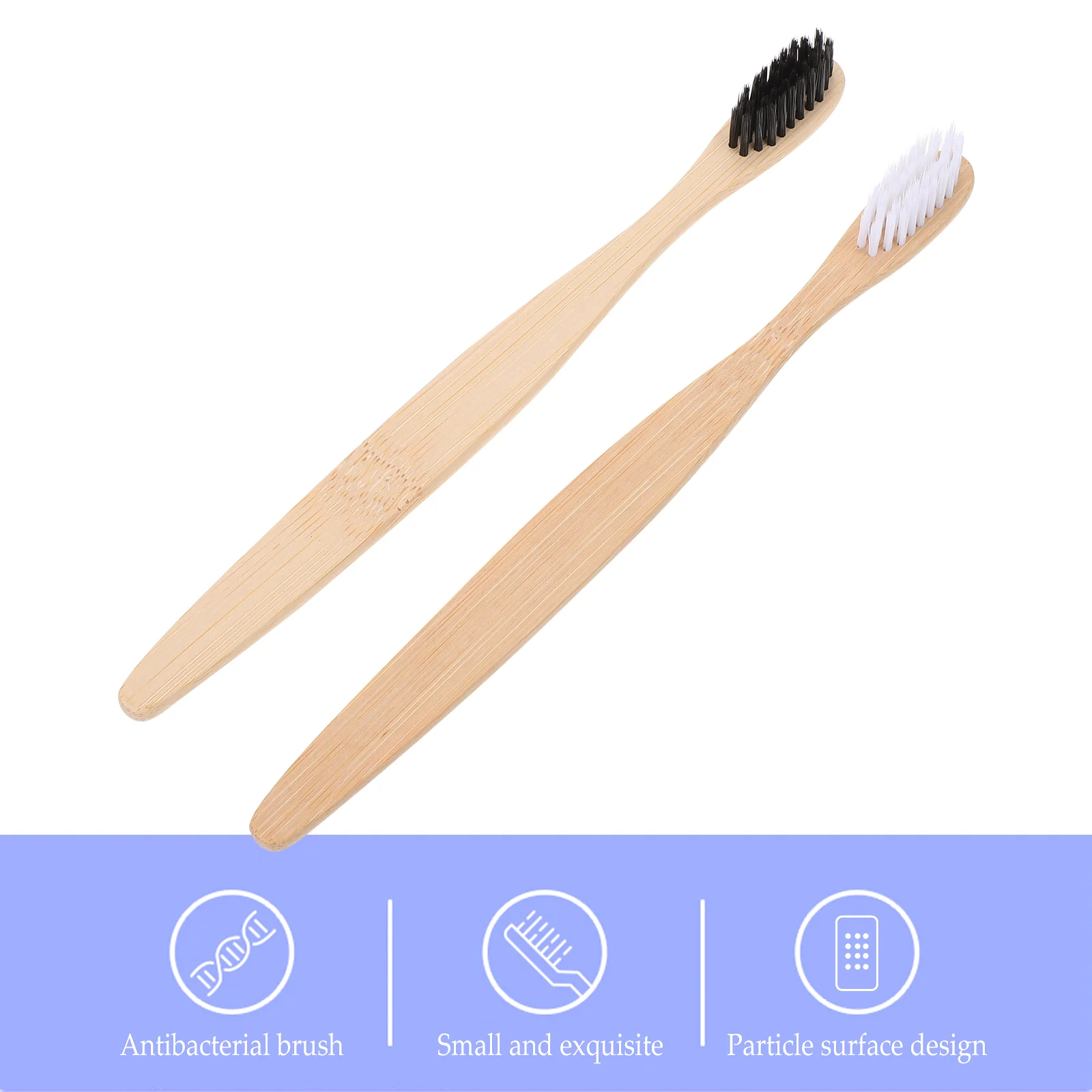 2 шт. зубные щётки из натурального бамбука | Красота и здоровье