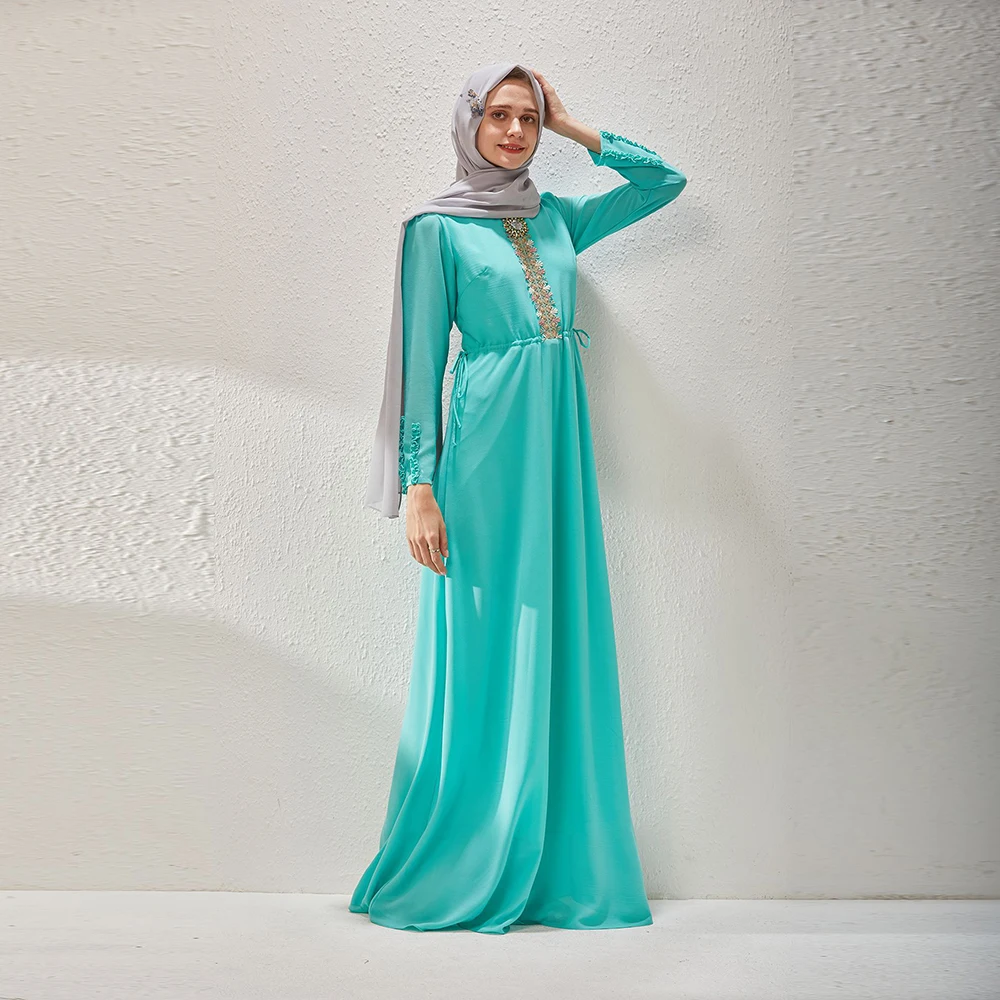 

Ramadan Abayas For Women Dresses Kaftan Abaya Dubai Turkey Islam Arabic Muslim Dress Robe Longue Femme Musulmane Caftan Marocain