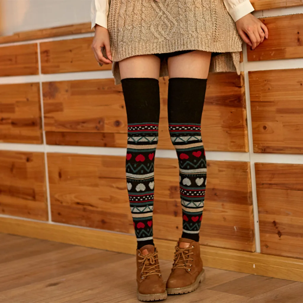 Женские зимние гетры для девочек Гольфы выше колена длинные однотонные чулки