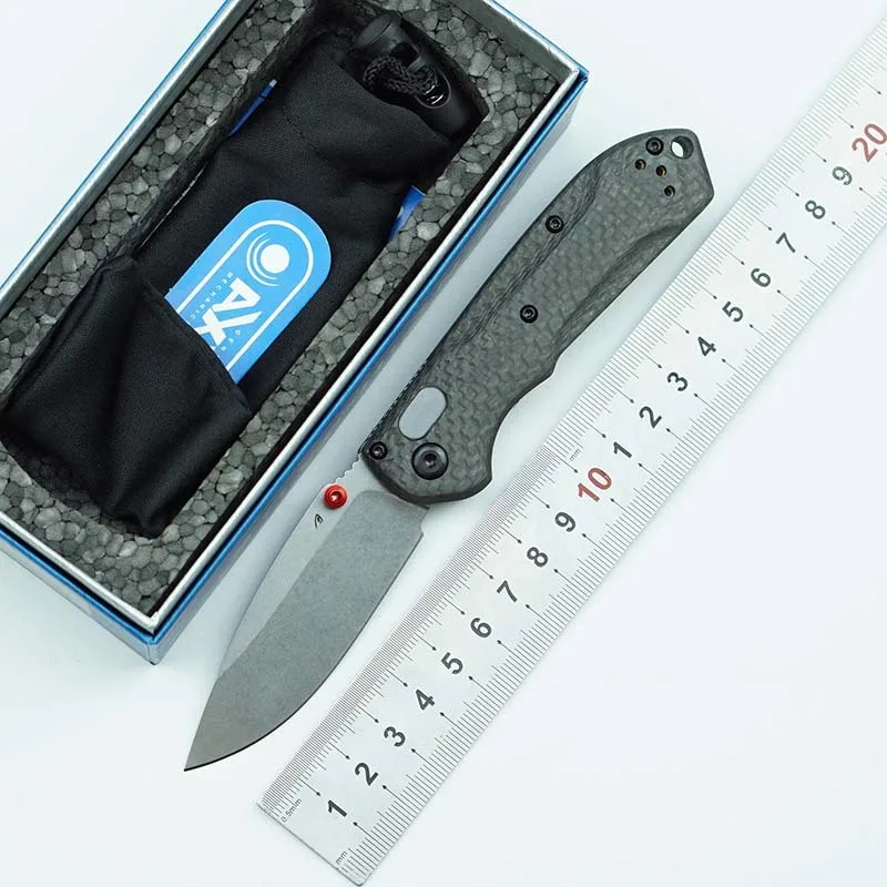 

New 565-1 Mini S90V Steel Folding Knife with Carbon Fiber Handle Outdoor Camping Survival Kitchen Knife Multifunctional EDC Tool