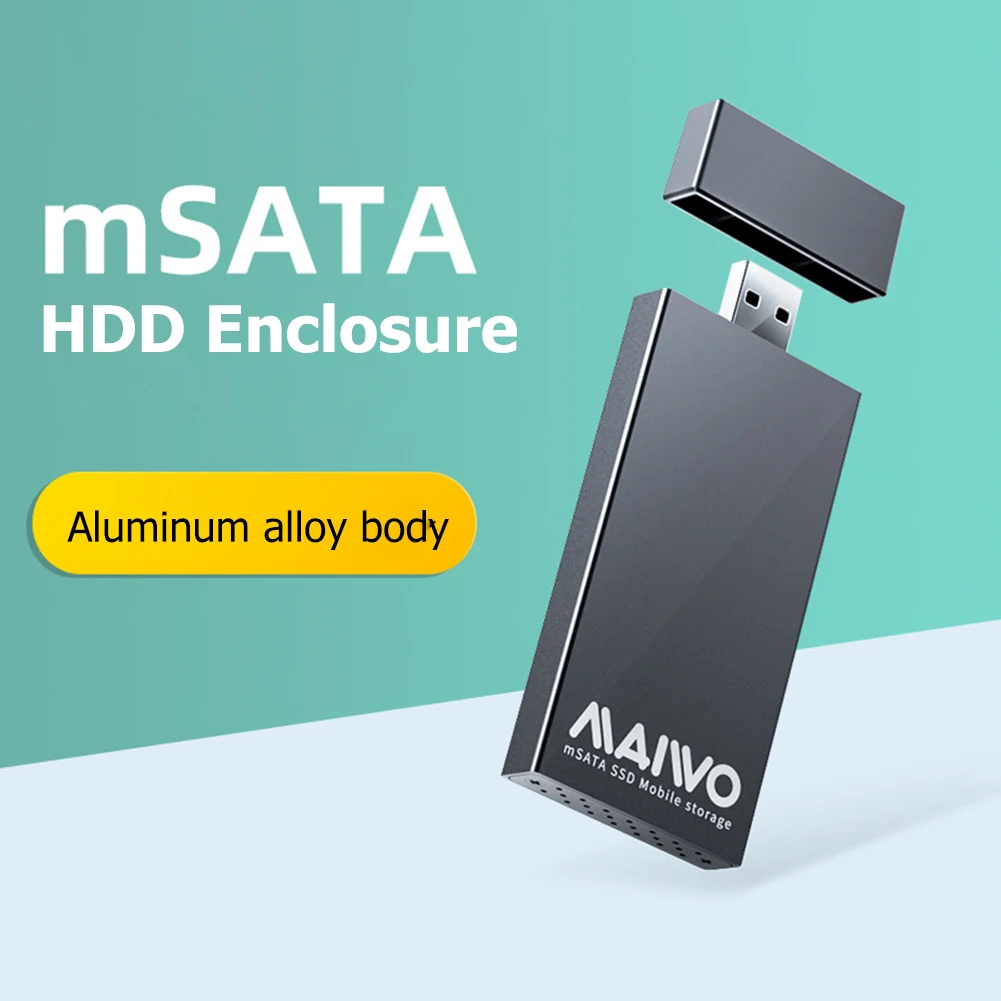 

Корпус для mSATA SSD-накопителя, USB 3,0, mSATA, алюминиевый сплав, 5 Гбит/ТБ