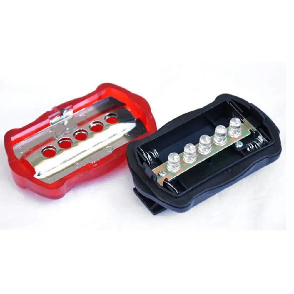 

Waterproof Super Bright Battery Powered Rear Tail Bike Light Lamp Taillight Bright 5LED Cycling Bicycle Safety Rear Light 2018