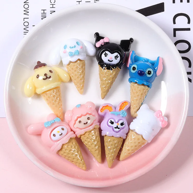 

JY02 10Pcs/Lot DIY Toys Cartoon Animals+Ice Cream Doll Small Pendant Backpack Girlfriend Mobile Phone Chain 8Kinds KT5050
