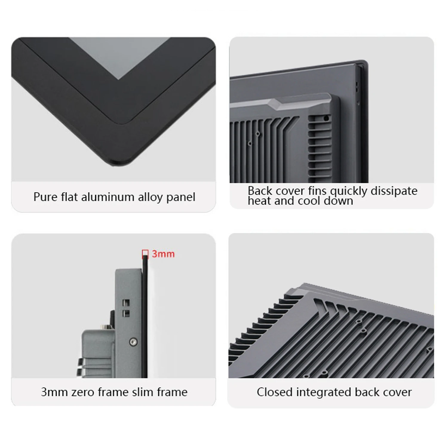 21 5 дюймовый встроенный промышленный монитор ПК с емкостным сенсорным экраном