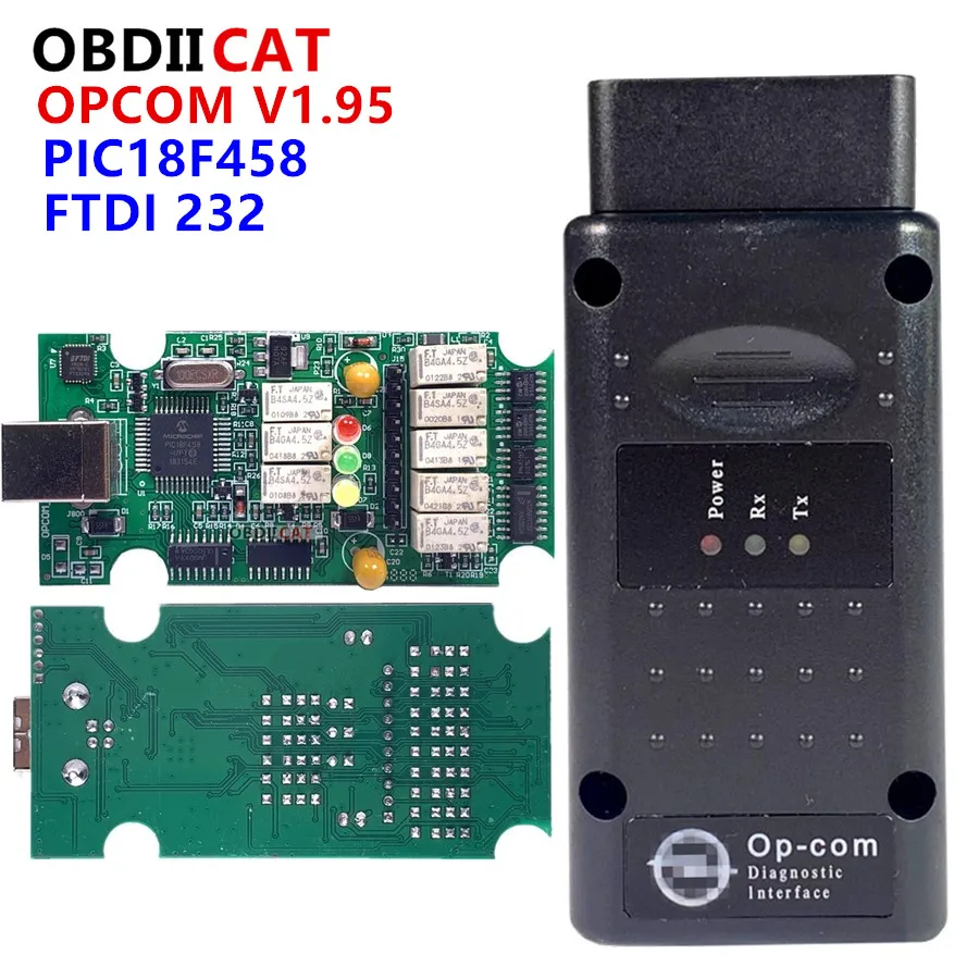 Opcom V1.95 V1.78 V1.99 с PIC18F458 FTDI op com OBD2 Авто диагностический инструмент CAN BUS V1.7 V1.99|obd