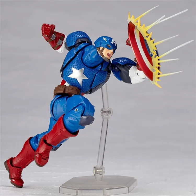 

Фигурка героя Marvel, Капитан Америка, супер герой, шарнирная подвижная экшн-фигурка, модель игрушек 17 см