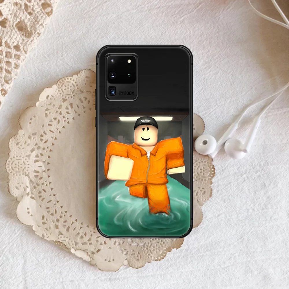 

Roblox game Phone Case Cover Hull For Samsung Galaxy S 7 8 9 10 e 20 FE edge uitra plus Note 9 10 20 black Waterproof Pretty