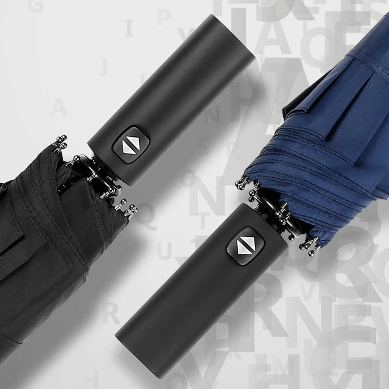 Лидия полностью автоматический зонт для мужчин Три складной мужской