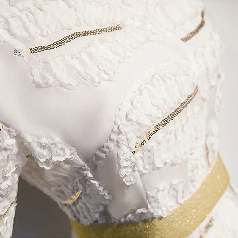 simple lace cocktail dress party sequins applique zipper back gold belt short sleeve o neck vestidos coctel new | Свадьбы и