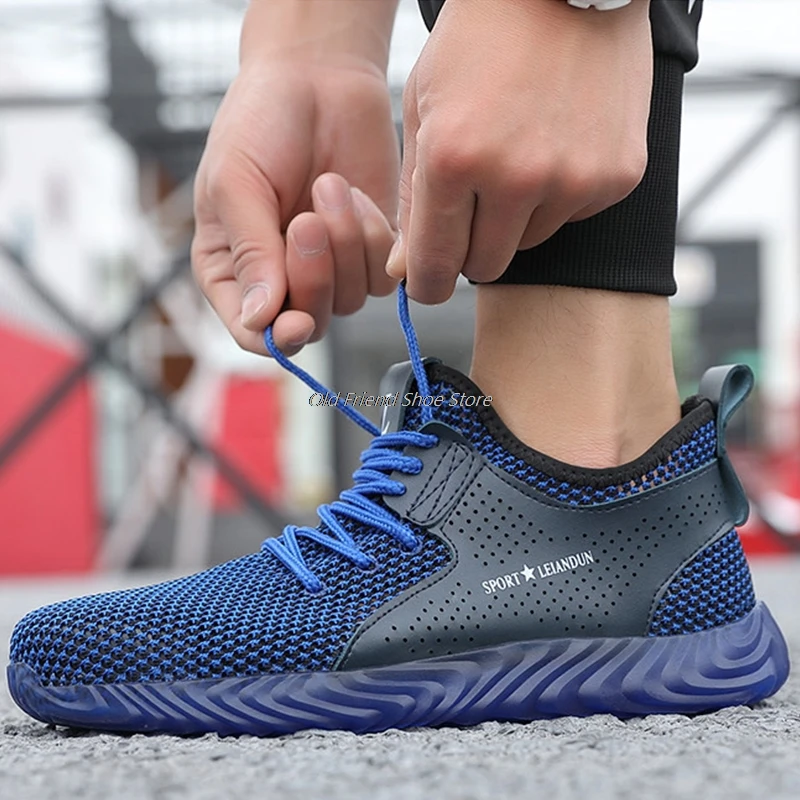 

Indestructible Construction Shoes For Men Work Boots With Steel Toe Anti-smashing Safety Boots Men's Safety Shoes Male Footwear