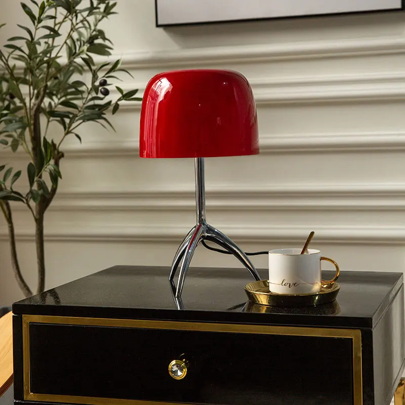 

Italy Design Foscarini Lumiere Table Lamp Led E27 Copper Glass Desk Lights Living Room Bedroom Study Bedside Background Hall
