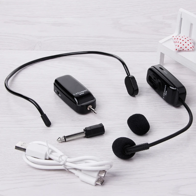 

2018 Upgrade 2.4G Wireless Microphone Speech Megaphone Loudspeaker Teaching Mic