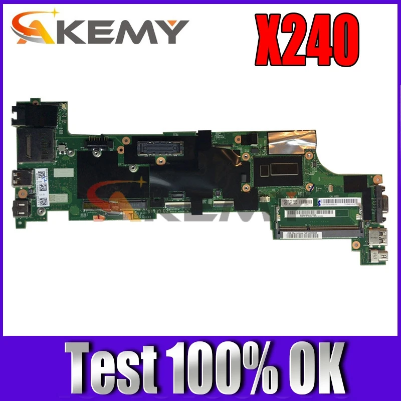 

Материнская плата Akemy FRU 04X3858 для ноутбука lenovo thinkpad X240, материнская плата DDR3L