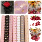 Букет сделай сам с блестками в виде Луны и звезды, сетчатая марлевая лента 20 дюймов X 5 ярдов для венков, цветов, украшения для букета