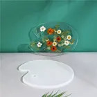 Палитра силиконовых форм УФ-отверждаемая эпоксидная смола форма цветы поднос чашка коврик форма для поделок ручной работы принадлежности для украшения стола