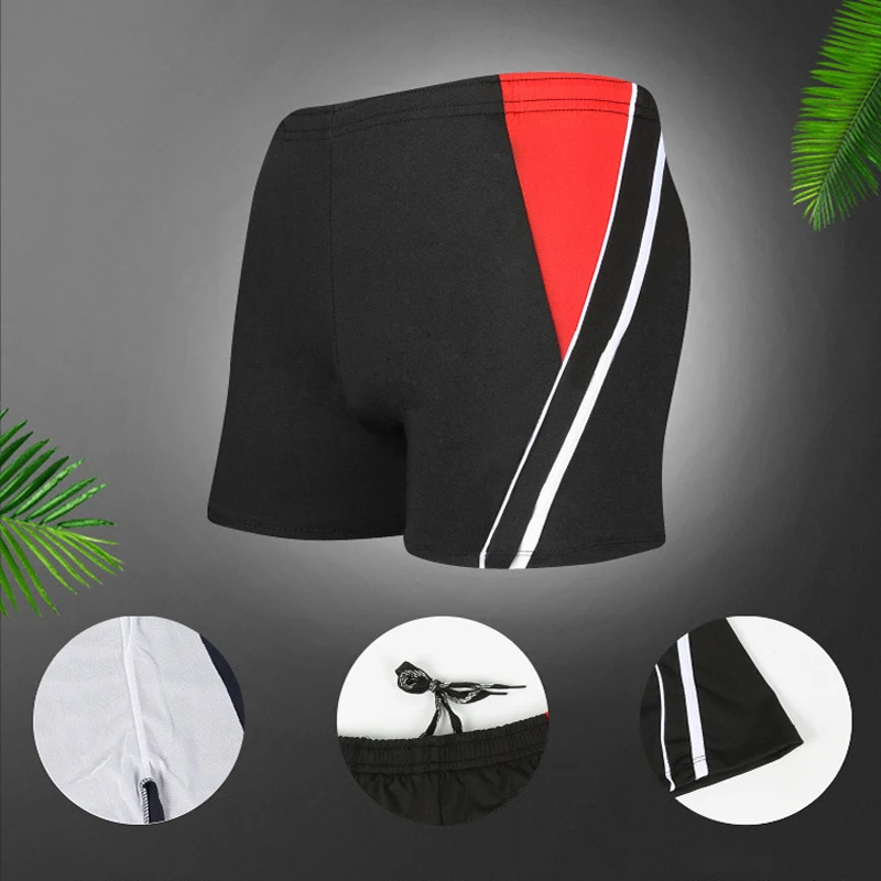 

2020 Men Swimsuit Summer Swimming Trunks Waterproof Sexy Pants Racing Beach Shorts Men's Boxer Briefs for Surffing Water Sport